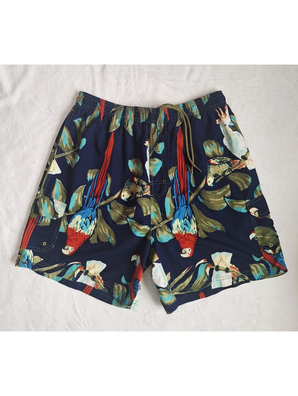 Sand And Sun Tropical Swim Trunks Shorts Men's Large (36-38)